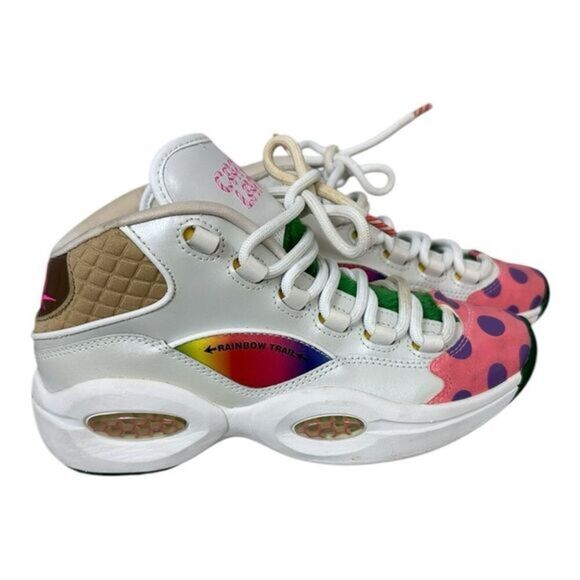 Reebok Shoes - Hasbro x Reebok Question Mid 'Candy Land' White GZ0081 Rare M5/W7 STAINED